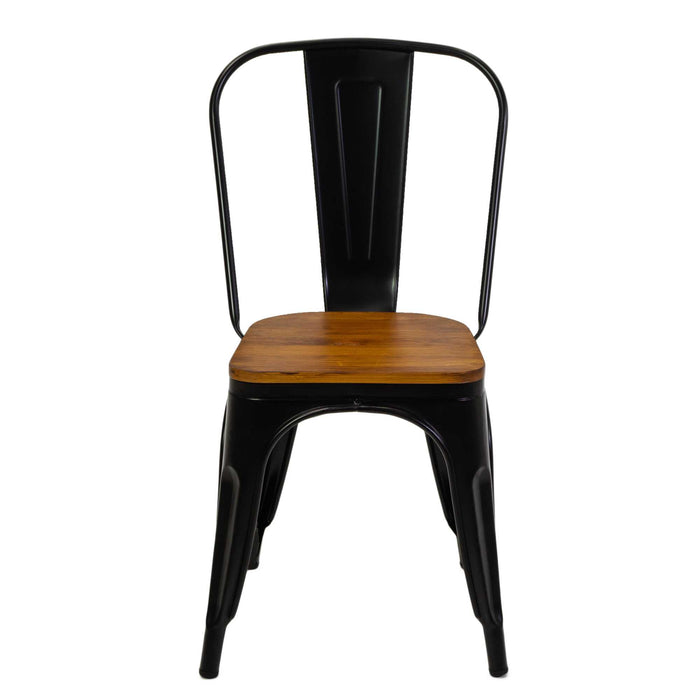 Sedia Ferro New Bristol Seduta Legno