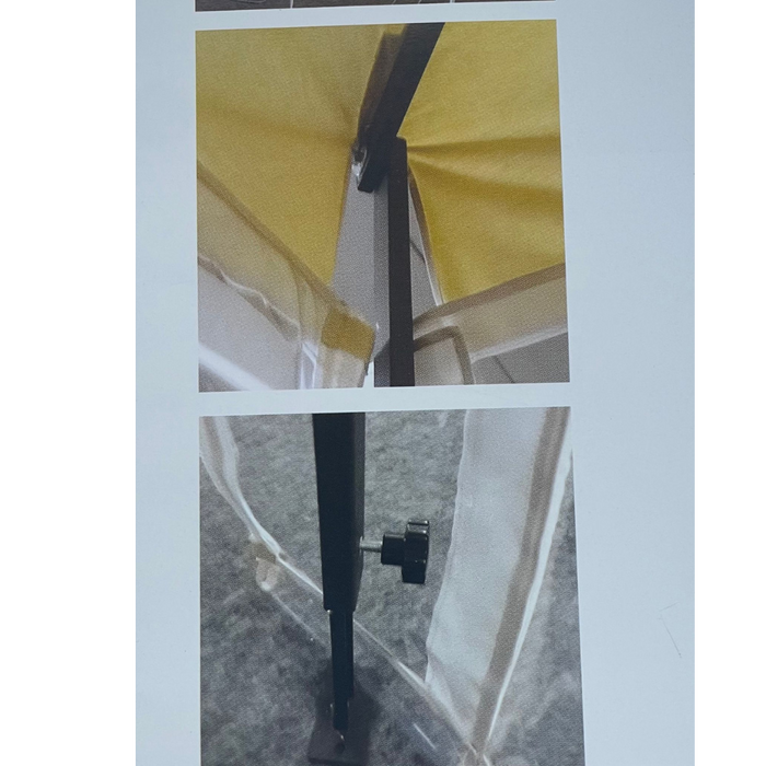 Astro Titanium side pole umbrella 350x350cm