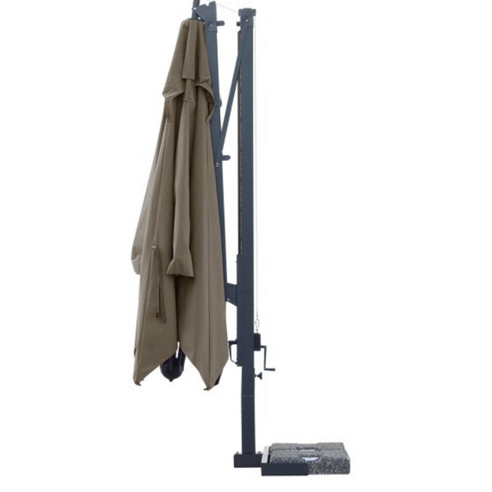 Galileo Dark 3.5X3.5 mt side pole umbrella