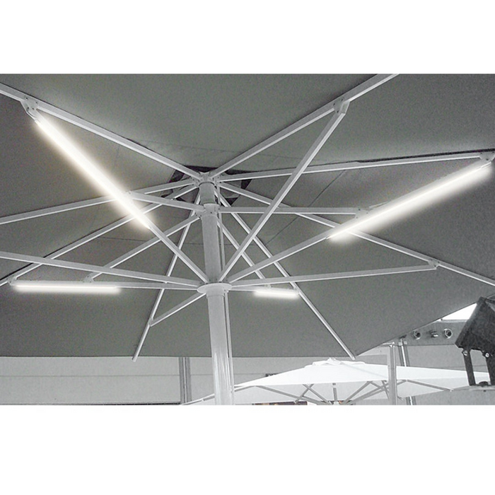 Parasol à mât latéral Alba Dark 300x300m