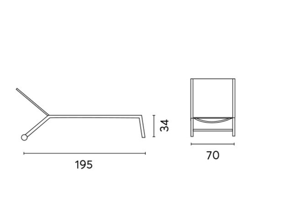 Lettino con ruote Greenwood