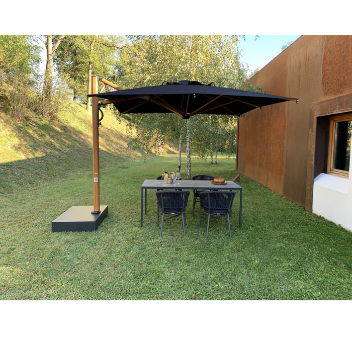 Astro Timber side pole umbrella 300x400cm