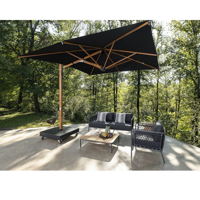 Astro Timber side pole umbrella 300x300cm