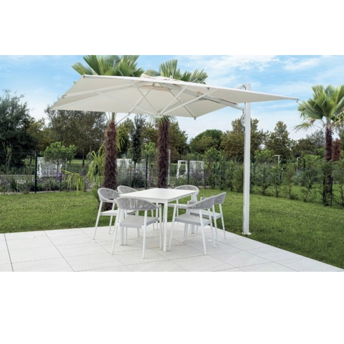 Astro Starwhite side pole umbrella 300x400cm