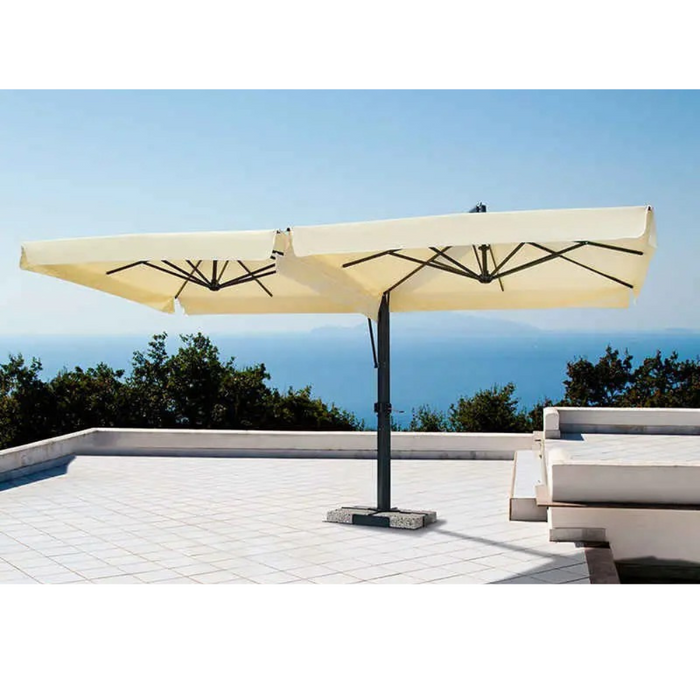 Double-arm umbrella Fellini Aluminium V 4X8 mt