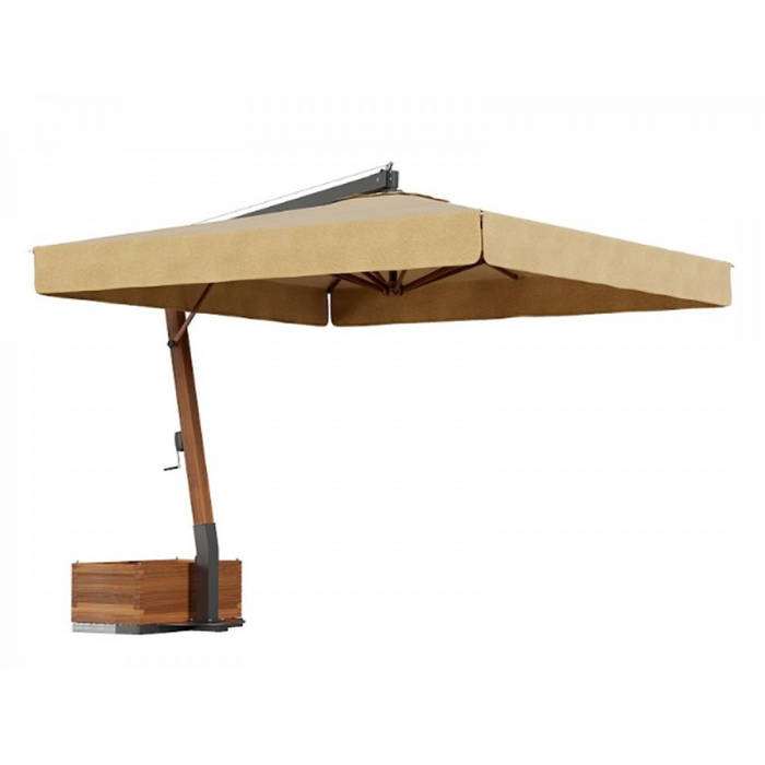 Vespucci 4X4 mt wooden side pole umbrella