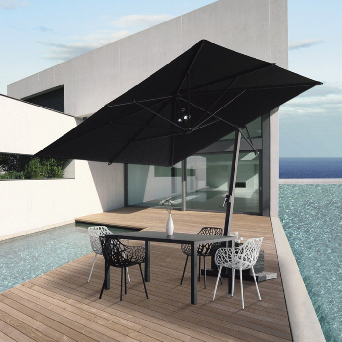 Horizon 3X3mt anthracite side pole umbrella