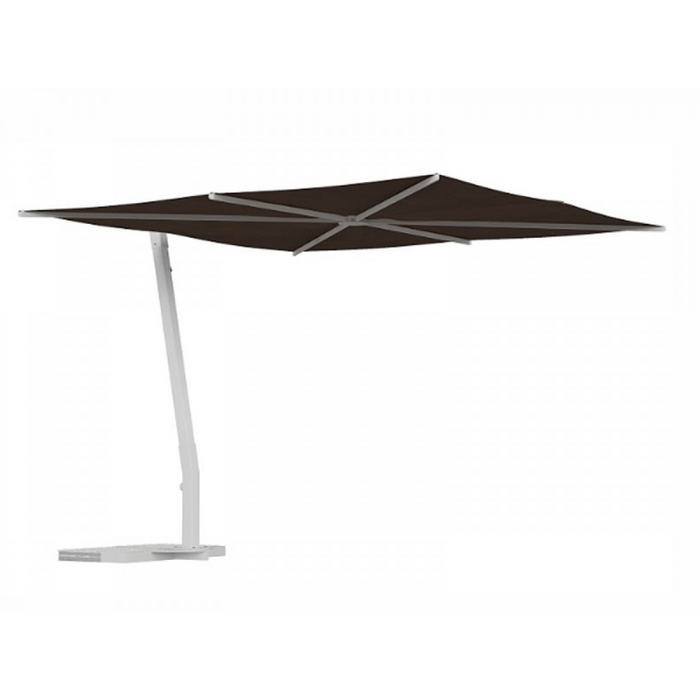 Flat 2.8X2.8 mt aluminium side pole umbrella