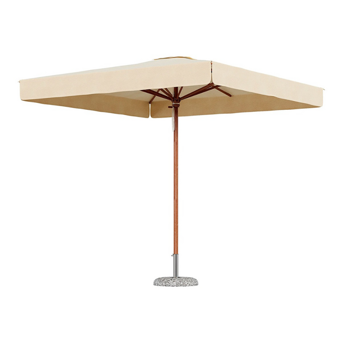 Wooden central pole umbrella Dolomiti 4X4 mt