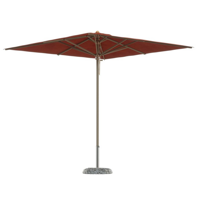 Petrarca 3X4 mt wooden central pole umbrella