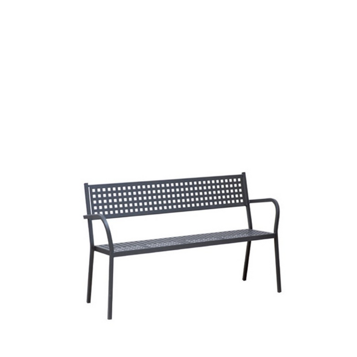 Bench with armrest