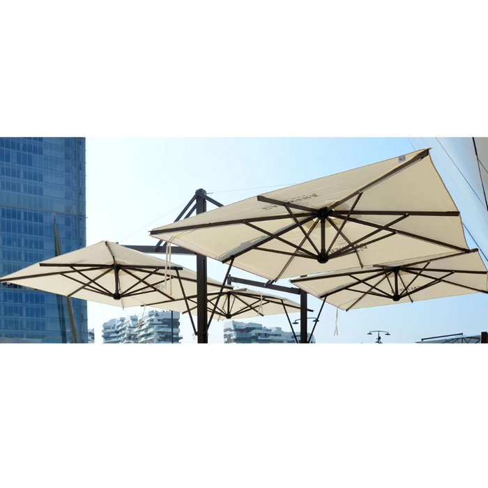 Anthracite side pole umbrella Pratique Classic 3X4