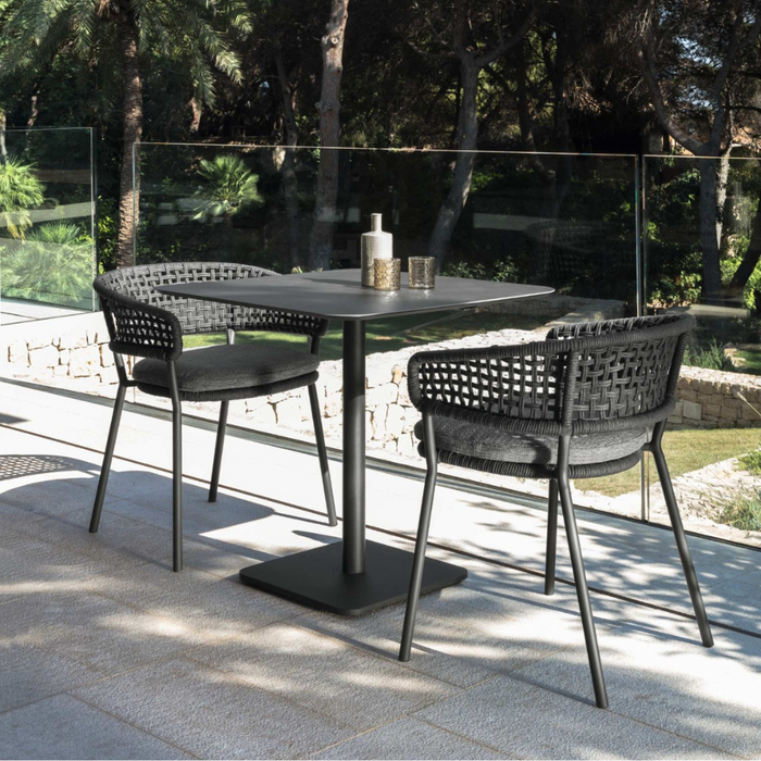 Tavolo da pranzo 80x80 Moon Alu talenti