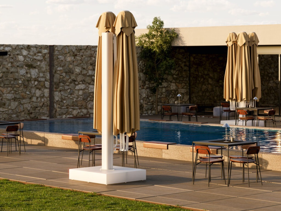 Ombrellone doppio K-Due a "T" 3,5X7 mt