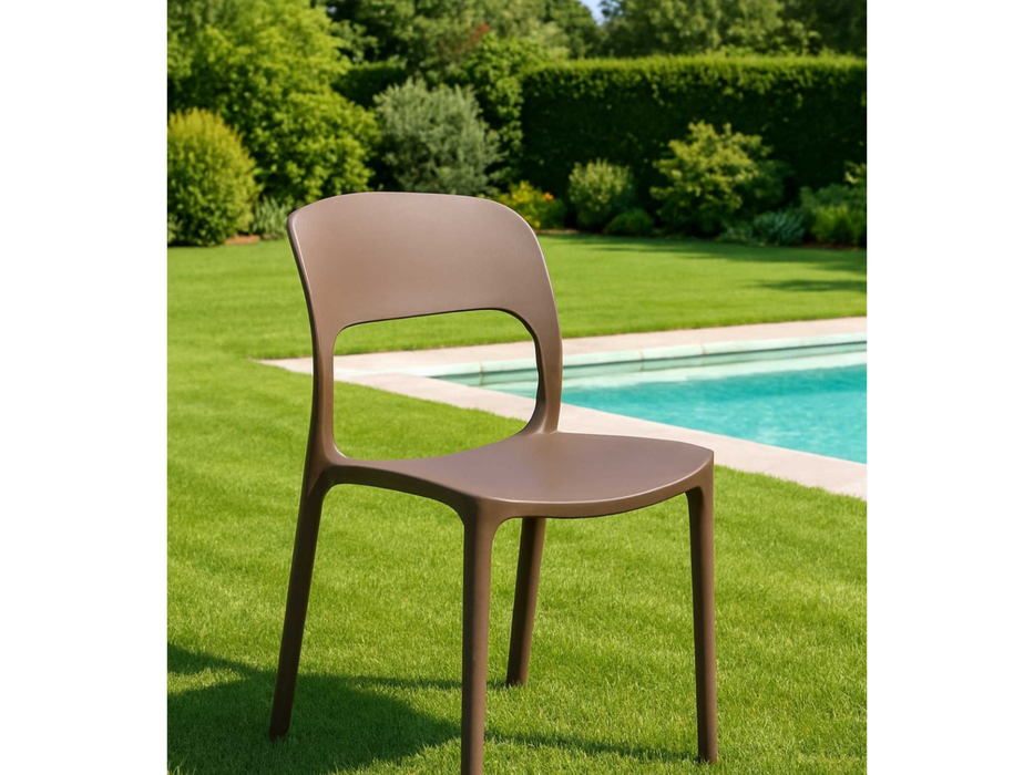 Sedia da esterno in polipropilene Risto