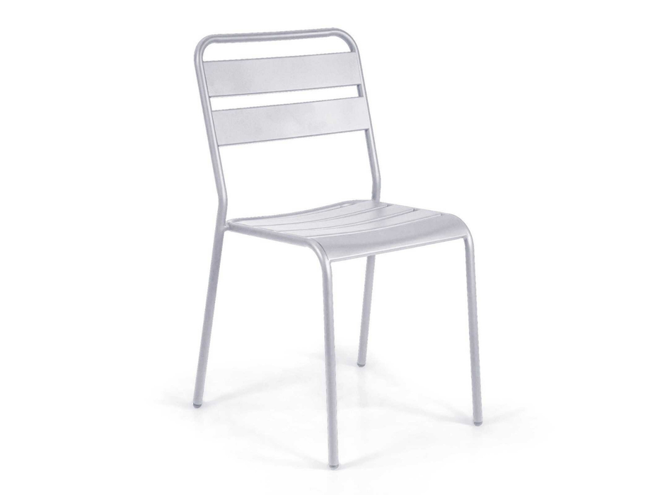 Sedia in metallo con doghe Rovigo Mini