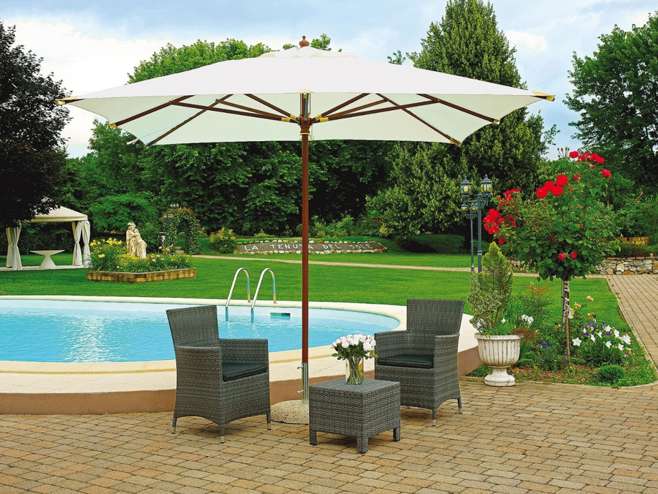 Ombrellone in legno 3X3 MT Greenwood