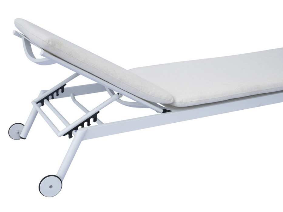 Lettino Porto Cervo con ruote Greenwood