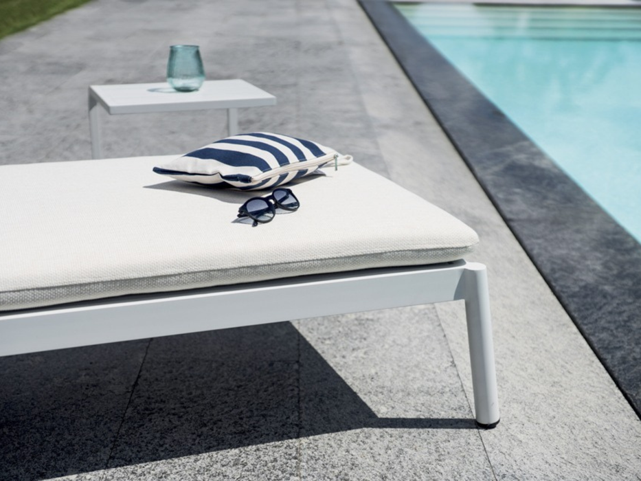 Lettino Porto Cervo con ruote Greenwood