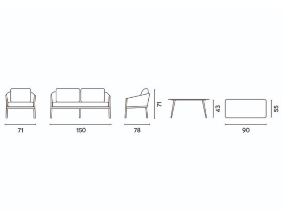 Set Alicante Greenwood