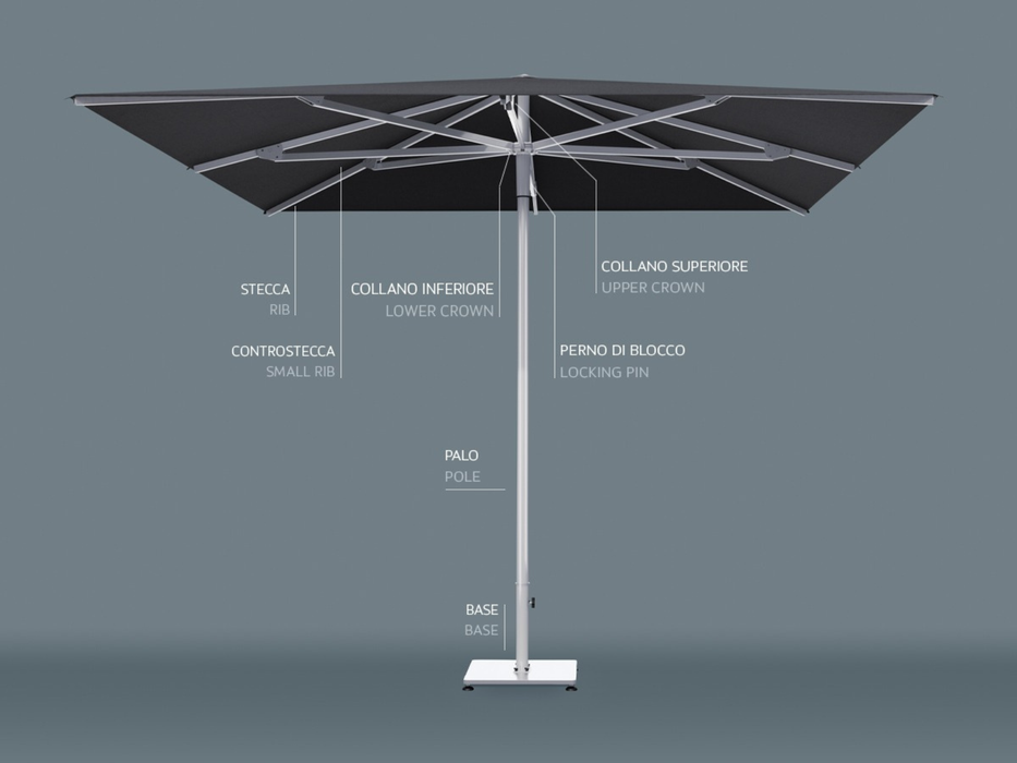 Ombrellone a palo centrale Up