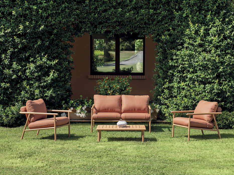 Set Cartagena alluminio effetto legno Greenwood