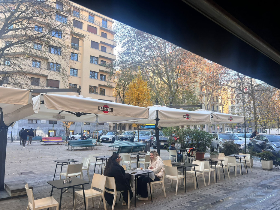 Ombrellone De Luxe Extra Bifoglio a V e a T palo antracite 3,5X7 mt