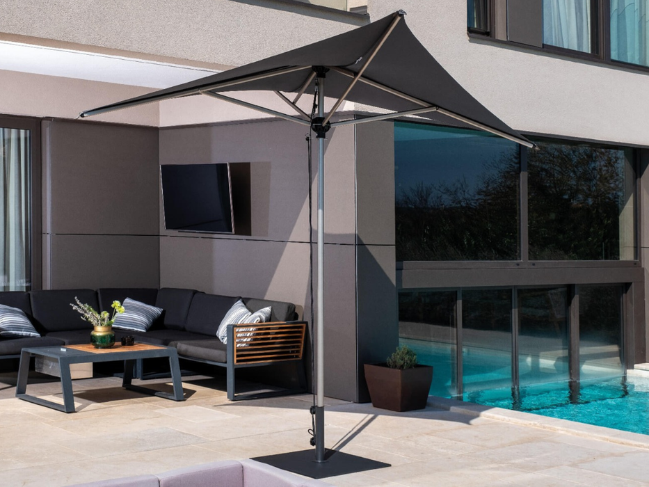 Ombrellone a palo centrale Vela Titanium 2x2 mt