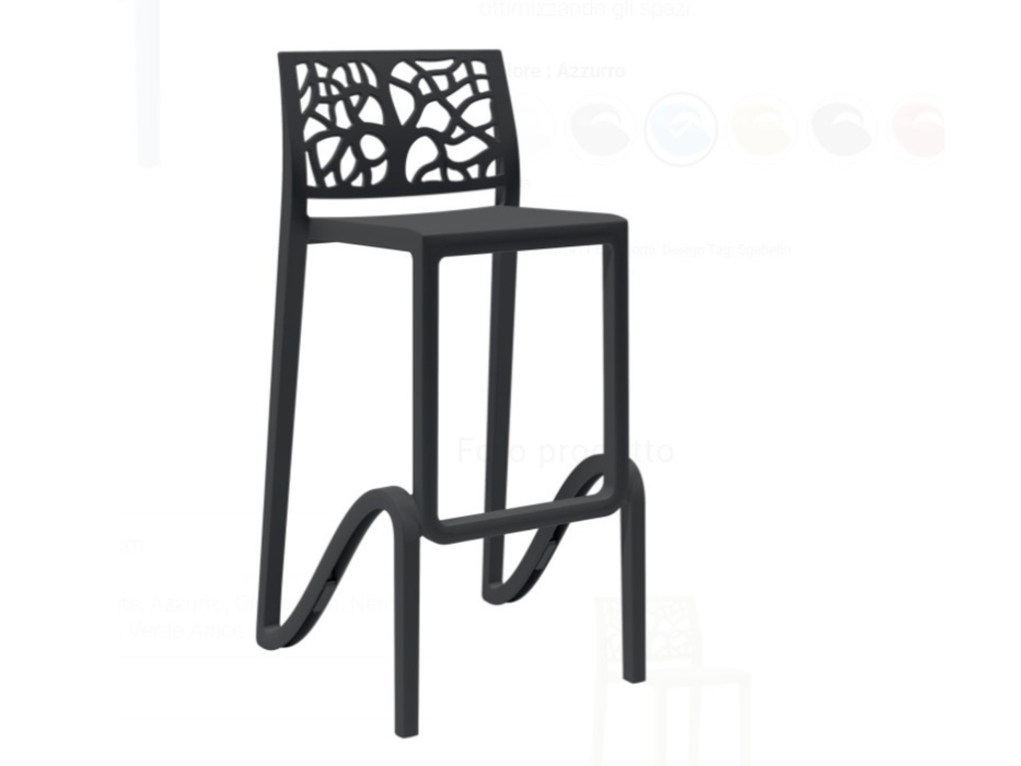 4 Sgabelli Zefiro Areta