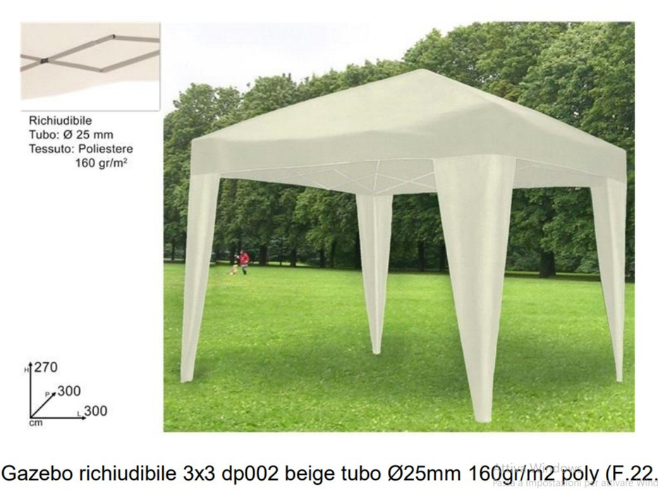 Gazebo richiudibile 3X3 MT