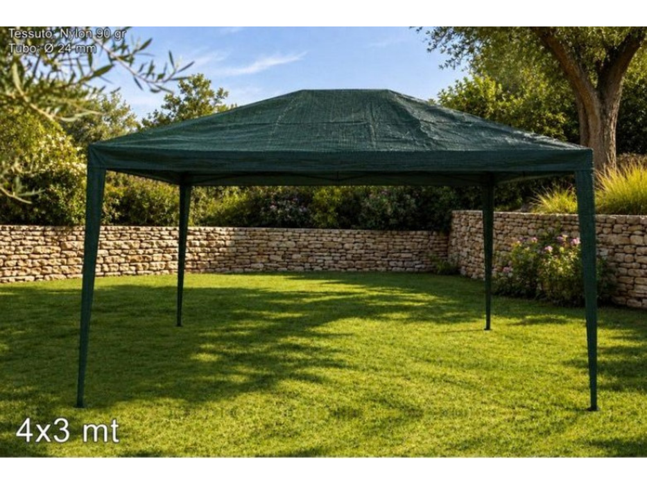 Gazebo verde 3X4 MT CONSEGNA AD APRILE