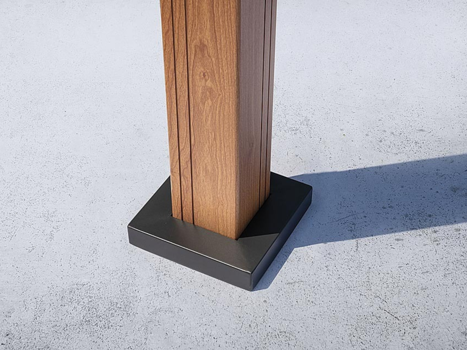 Pergola Texas in alluminio effetto legno 3X3 MT Greenwood