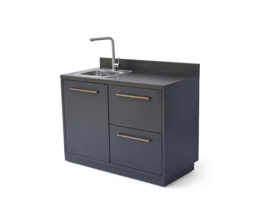 Modulo cucina doppio con lavello e rubinetto Greenwood