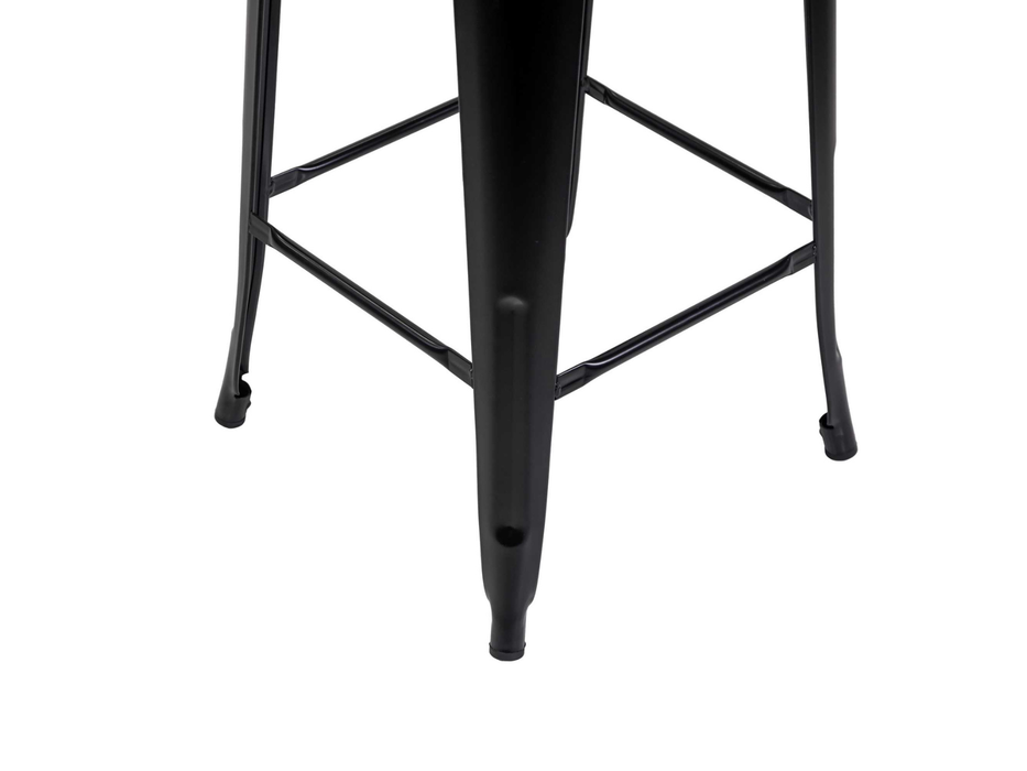 Sgabello Ferro New Bristol con Schienale