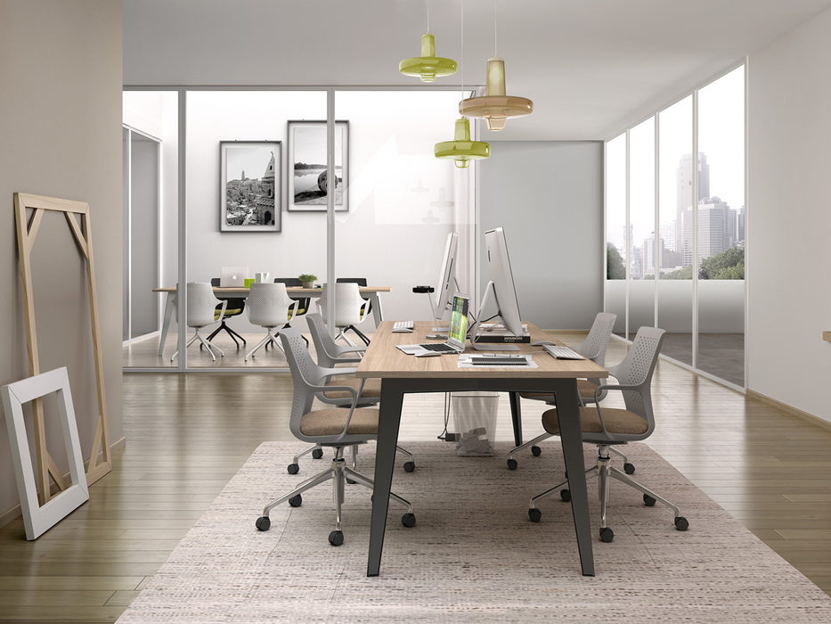 Sedia Ipa con Sedile Imbottito e Ruote