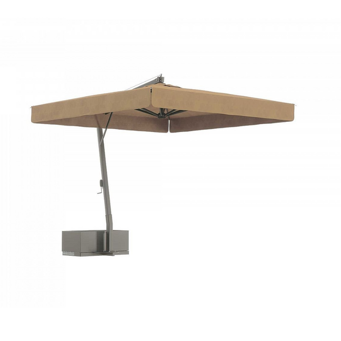 Anthracite side pole umbrella Venere 3X3 m