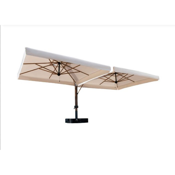 Double arm umbrella Wood Double 3.5X7 m