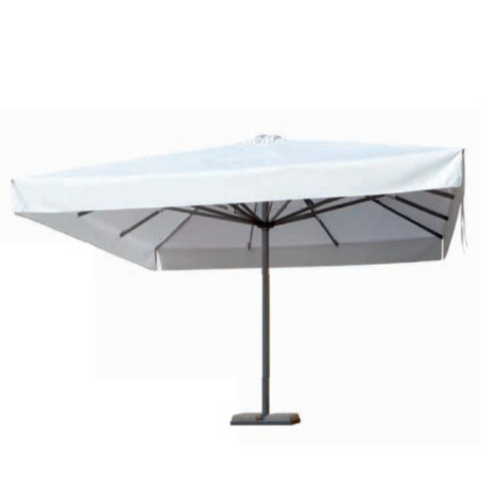 Giant umbrella with central pole anthracite Platino Superior 5X7 m