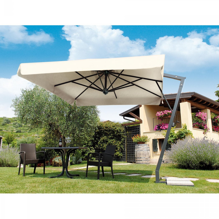 Side Pole Umbrella Anthracite Napoli Braccio 2X3