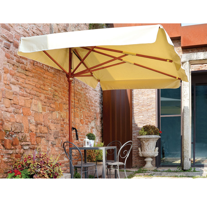 Half wall umbrella summer frame Mezz'Ombra Wood 1,5X2