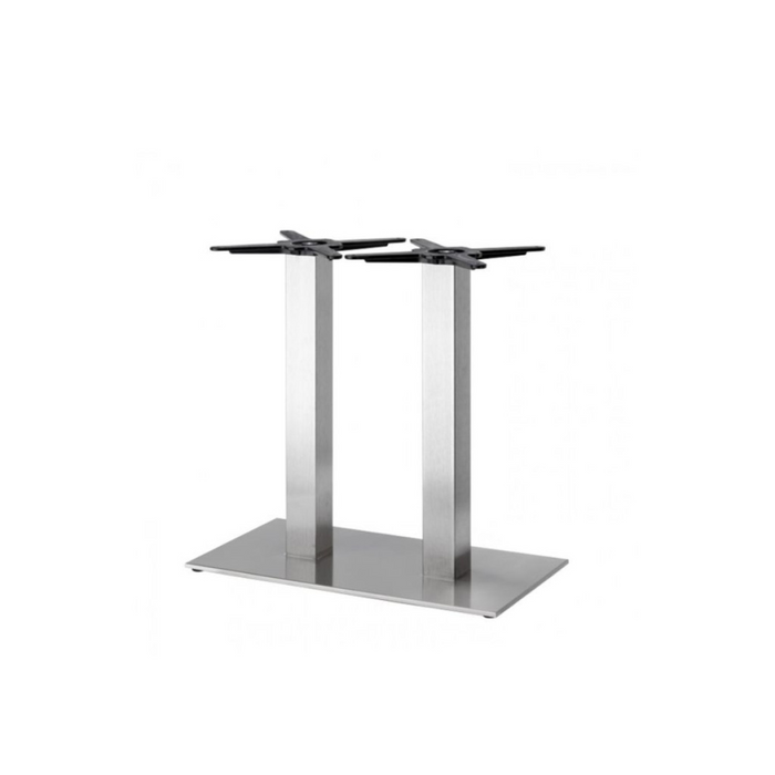 Pied de table carré Tiffany double colonne 73h