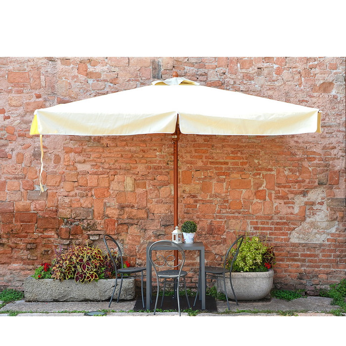 Half wall umbrella summer frame Mezz'Ombra Wood 1,5X2