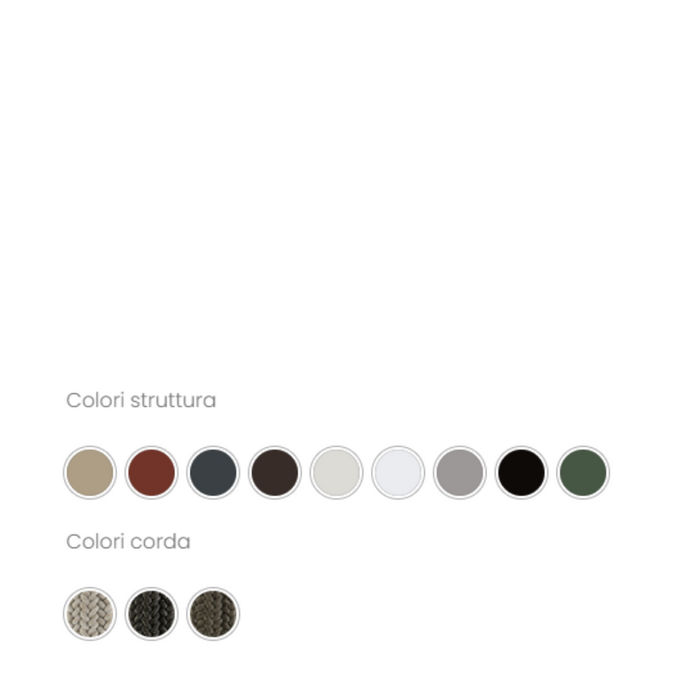 2 Poltrone Daisy Rope, contattaci per altre colorazioni