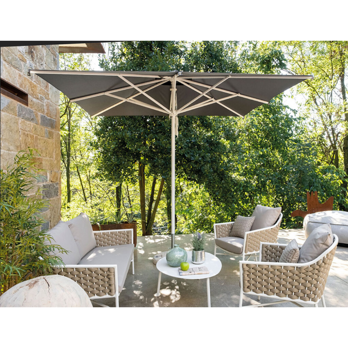 White central pole umbrella Rimini Standard 3X4