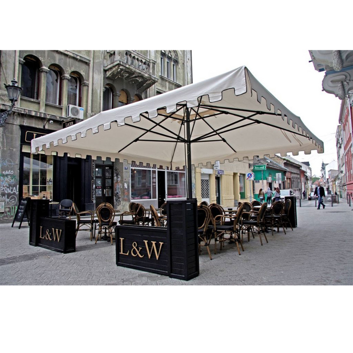 Central pole umbrella Capri Dark 6X6 m