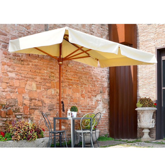 Half wall umbrella summer frame Mezz'Ombra Wood 2X3