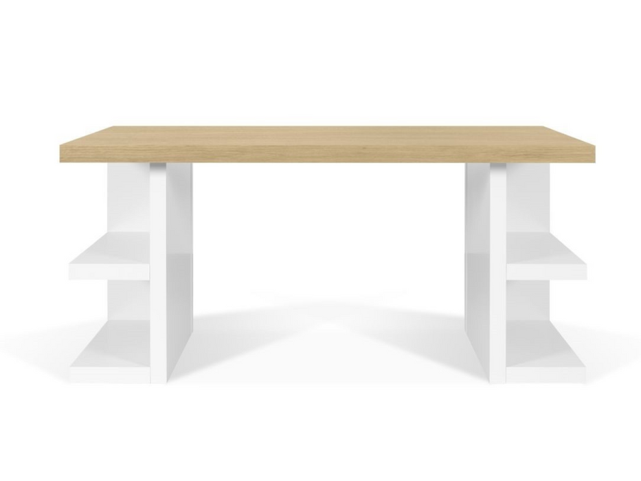 Scrivania Multi 160 gambe con ripiani laterali Temahome