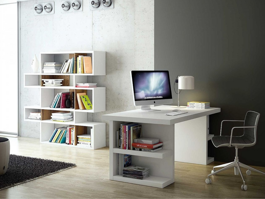 Scrivania Multi 160 gambe con ripiani laterali Temahome