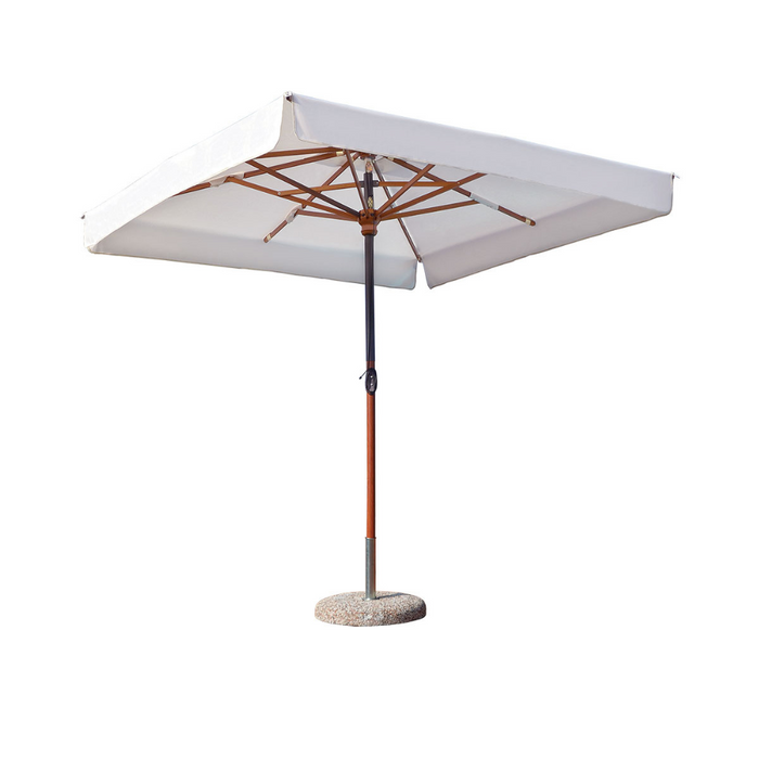 Central pole umbrella summer Facility Wood frame 4X4 mt