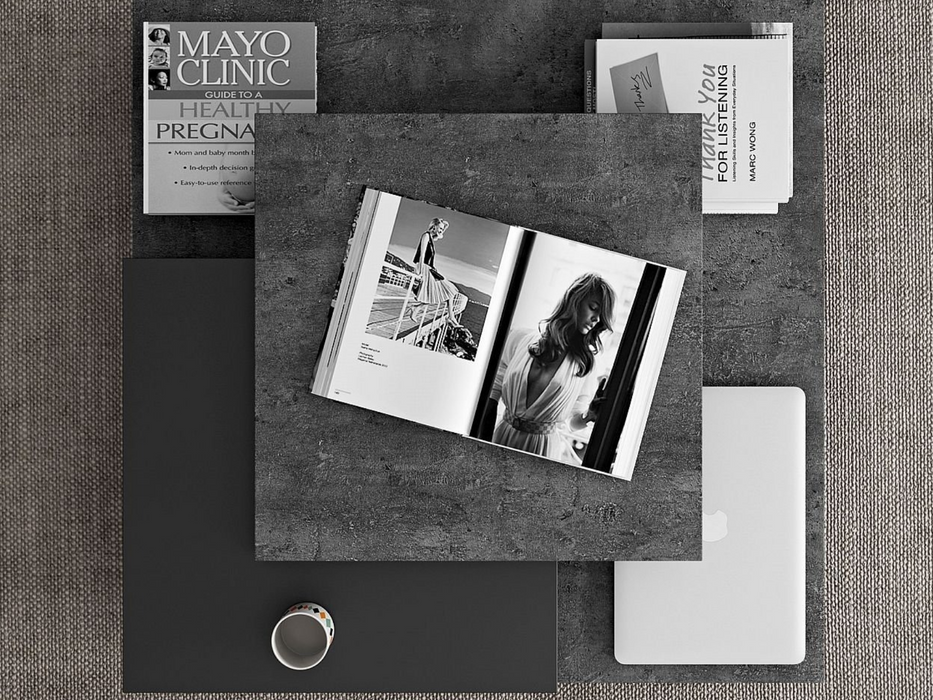 Tavolino caffè Slate quadrato 90 Temahome